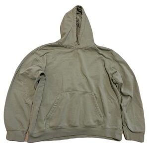 H&M Relaxed Fit Hoodie Sweatshirt - Light Sage Green - Size L